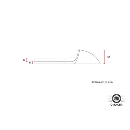 C-Racer C Classic sæde – mørkebrun