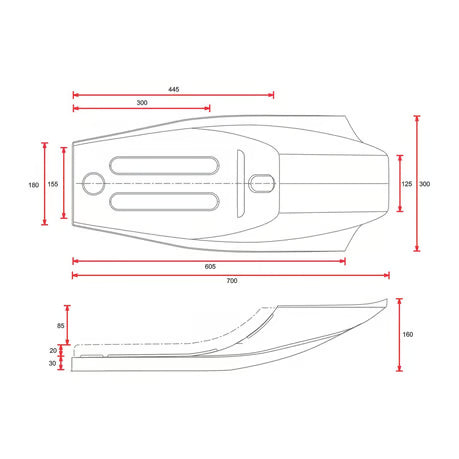 C-Racer, Flat Racer SCR14 seat. Black Item No: 578613