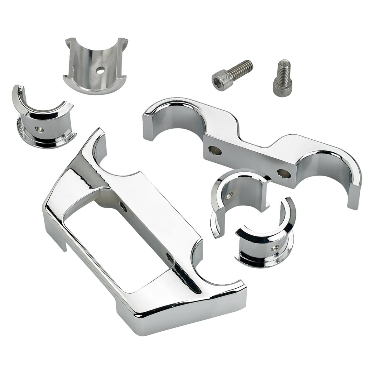 Biltwell hus til digitalt Softail-instrumentpanel, krom