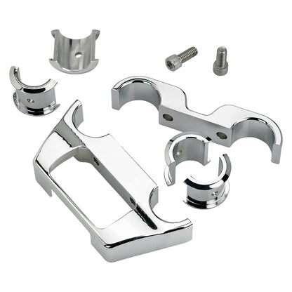Biltwell hus til digitalt Softail-instrumentpanel, krom