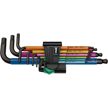 Wera 950/9 Hex-Plus Multicolor unbrakonøglesæt, metrisk