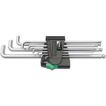 Wera 950/9 Hex-Plus kort unbrakonøglesæt, metrisk
