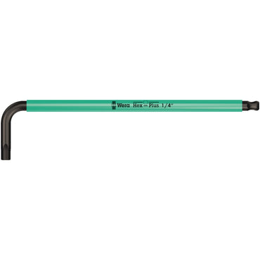 Wera sekskantnøgle L-form 1/4" turkis