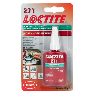 Loctite 271 rød gevindsikring, 24 ml