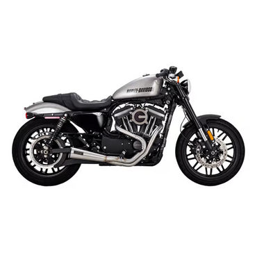 Vance & Hines 2-1 Upsweep Fuld Udstødning System – Børstet Rustfrit Stål (Til Harley Sportster 2004–2022)