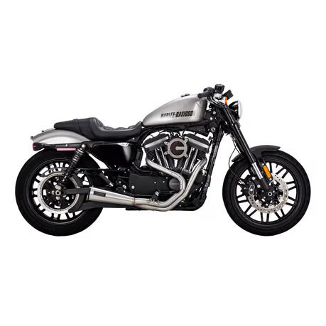 Vance & Hines, 2-1 upsweep exhaust. brushed Item No: 586145