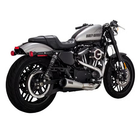 Vance & Hines, 2-1 upsweep exhaust. brushed Item No: 586145