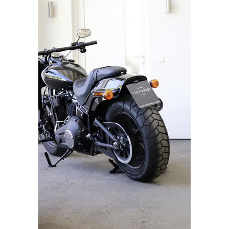 Cult-Werk, center license plate bracket. Black Item No: 586236