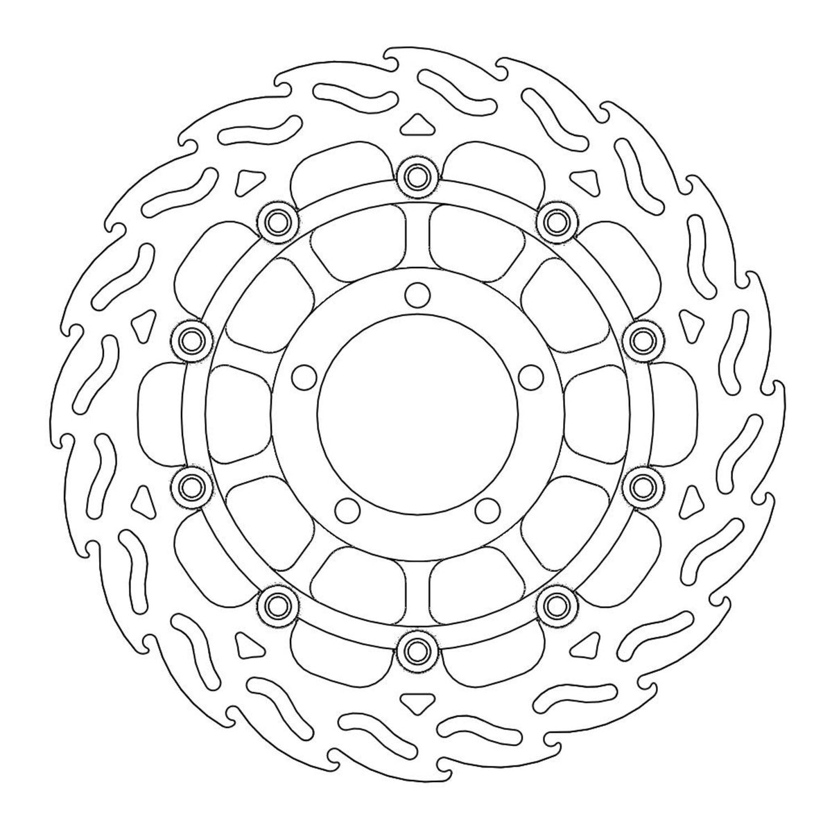 Moto-Master Flame flydende bremseskive