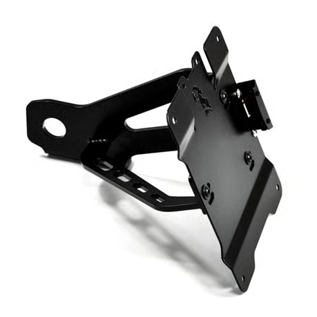 Zieger, side mount license plate bracket kit. Black Item No: 593526