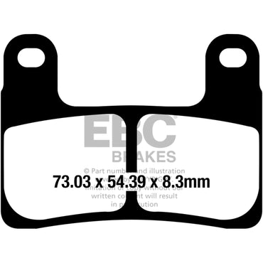 EBC Double-H sinterede bremseklodser