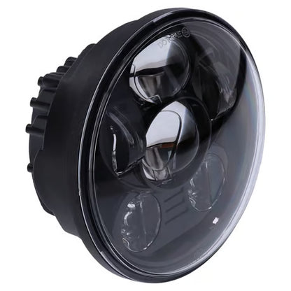 5.75" LED Forlygteindsats til MC – Rent Design Uden Halo (Sort)