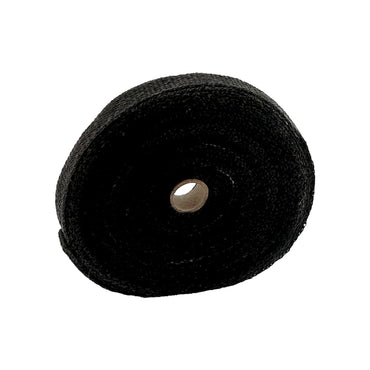 Sort udstødningsbandage i glasfiber, 1" bred