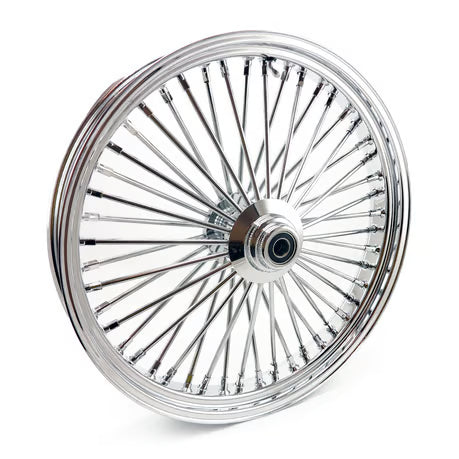 MCS radial 48 fat spoke front wheel 3.50 x 23 SF chrome Item No: 597918