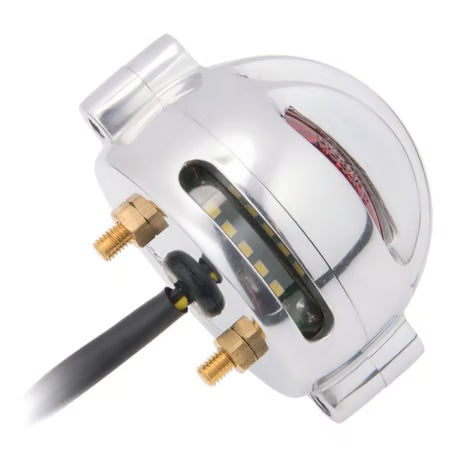 Motone, Lecter LED taillight. Polished, no bracket. ECE Item No: 599246