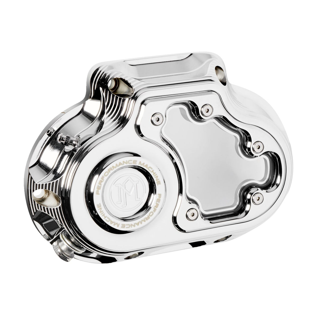 Performance Machine Vision transmissionsendedæksel – krom