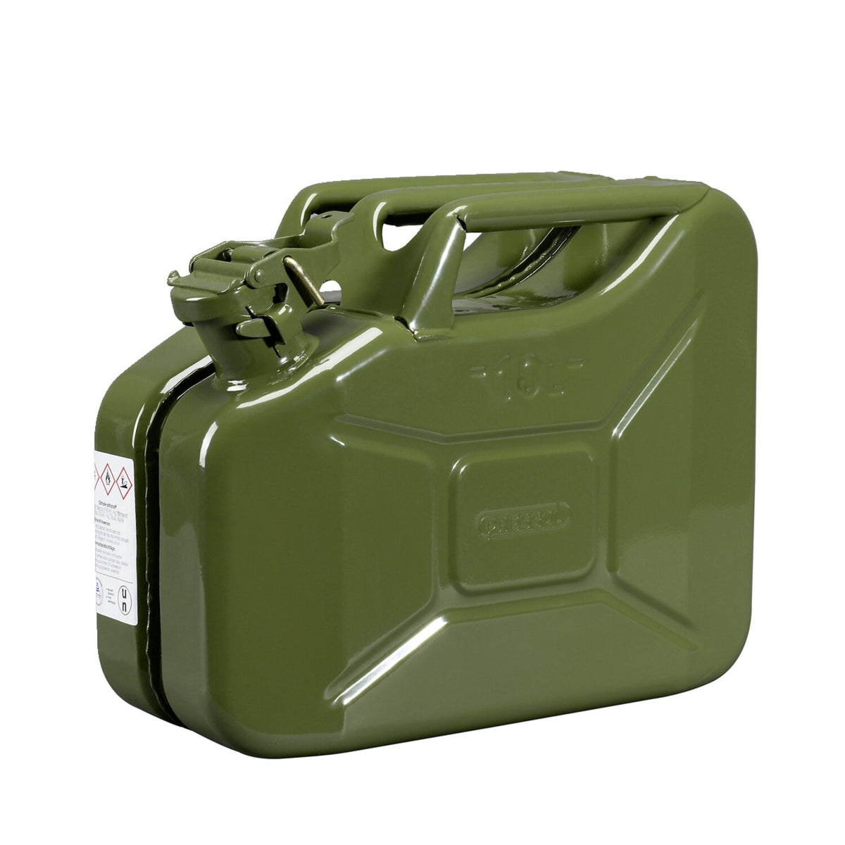 Pressol metalbenzindunk 10 liter, olivengrøn