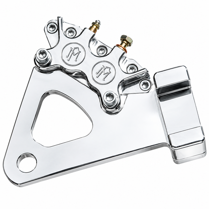 Performance Machine Classic poleret bagkaliber-beslag til 11,5" bremseskiver (Harley FXR & Softail)