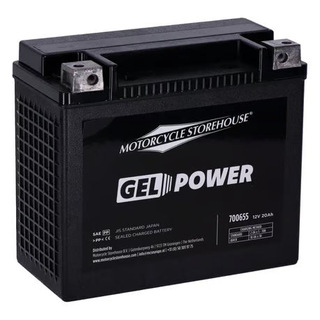 MCS, Nano Series sealed GEL battery. 12V, 20Ah, 360CCA Item No: 700655