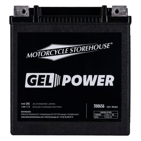 MCS, Nano Series sealed GEL battery. 12V, 30Ah, 416CCA Item No: 700656