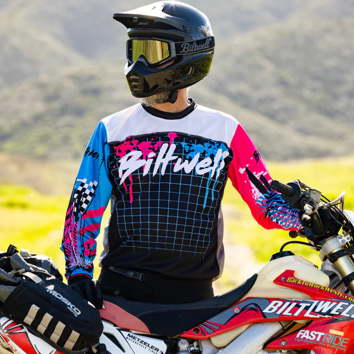 Biltwell Ridgeline MX-briller – Script Grey