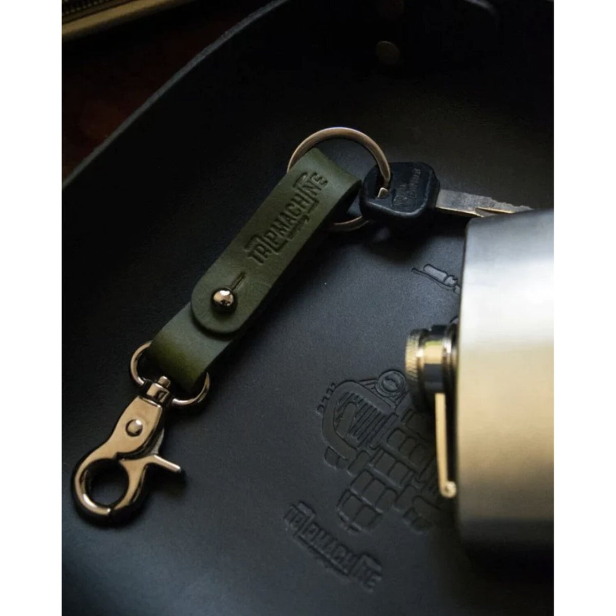 Trip Machine Key Fob – armygrøn/sort