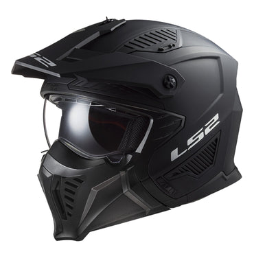 LS2 Drifter Solid hjelm, mat sort