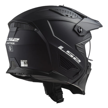 LS2 Drifter Solid hjelm, mat sort