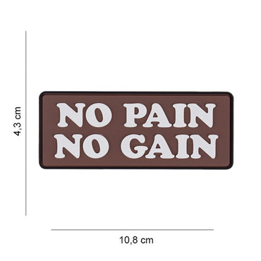 Army Surplus 3D PVC-mærke – No Pain No Gain