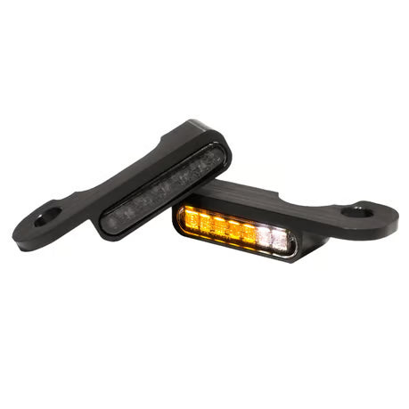 HeinzBikes, 'Stripes' below bar turn signals. Black with PL Item No: 706654