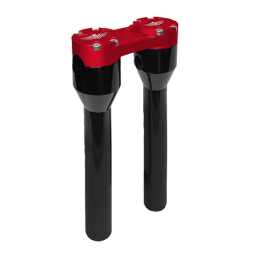 HeinzBikes Clubstyle lige risers 8” sort/rød
