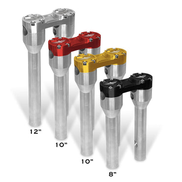 HeinzBikes Clubstyle risers 8” – sølv/guld