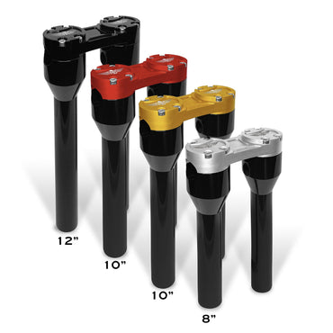 HeinzBikes Clubstyle risers 10” sort/rød