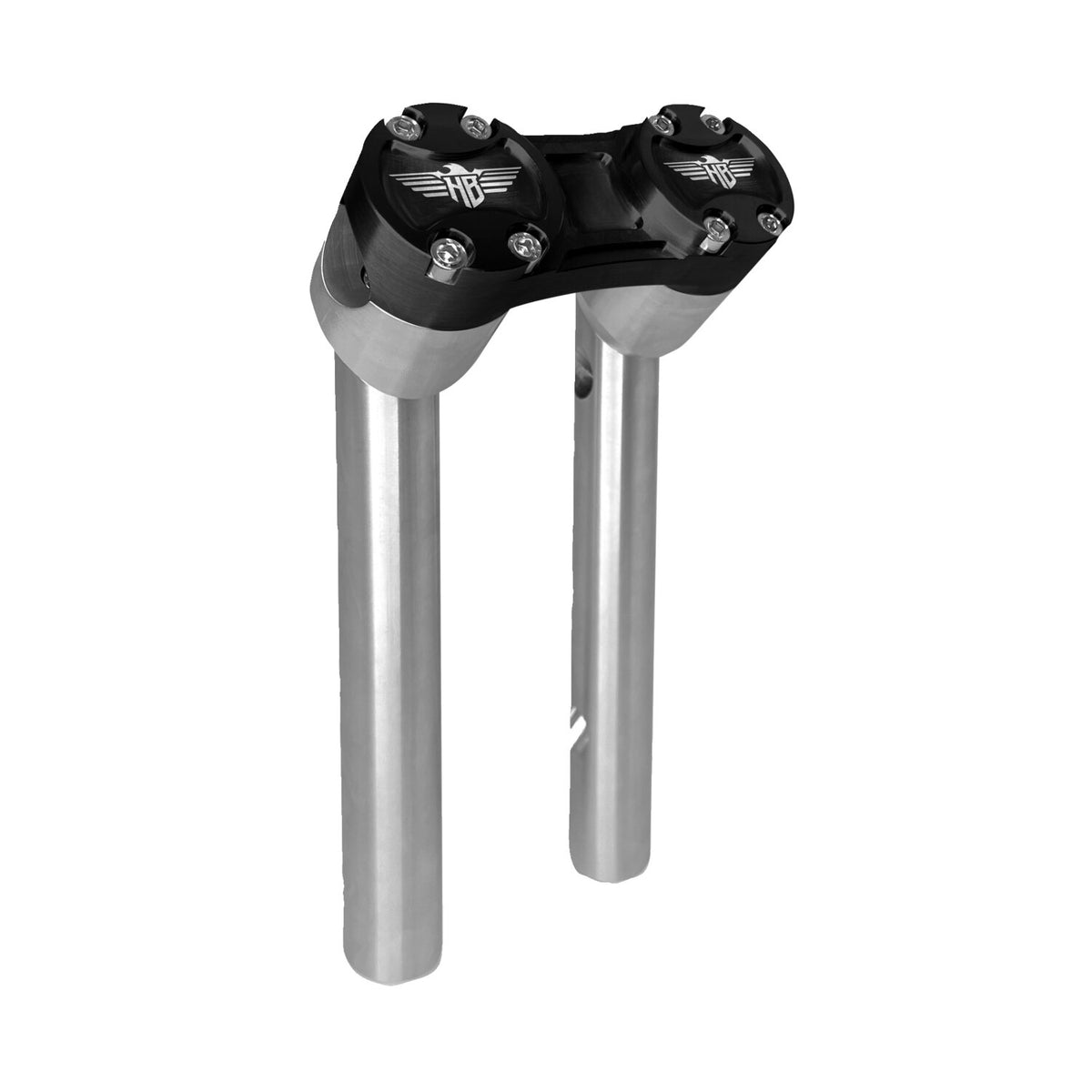 HeinzBikes Clubstyle pullback risers 6″ – sølv/sort