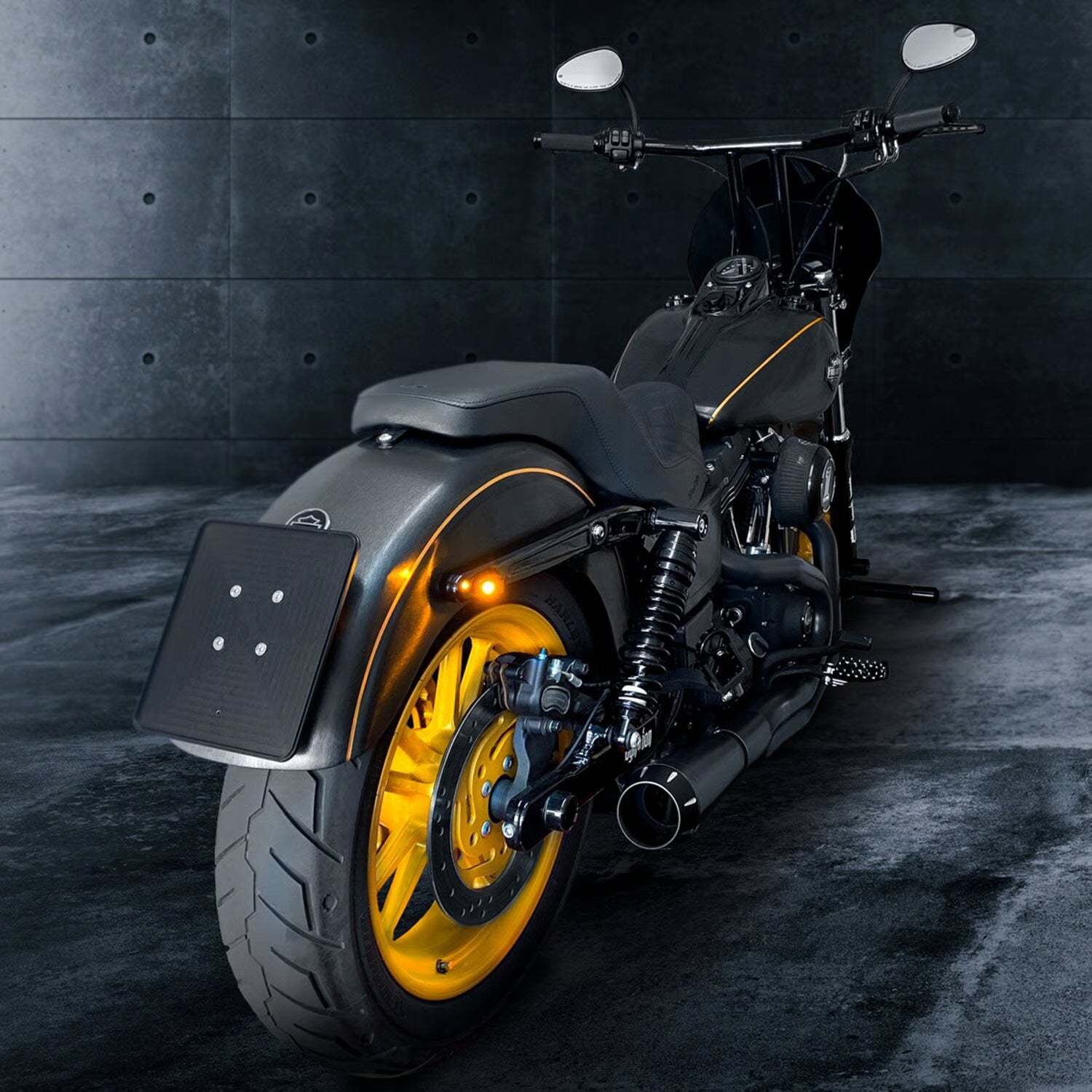 HeinzBikes, Nano Winglets 3-1 taillight/turn signals. Black Item No: 706696
