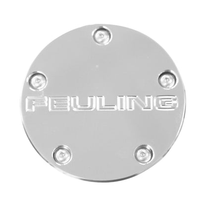 Feuling tændingsdæksel med tekstlogo, krom
