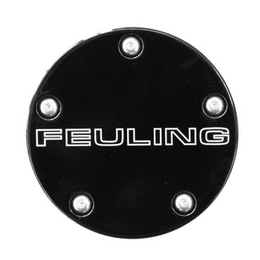 Feuling point cover med tekstlogo – sort Contrast Cut