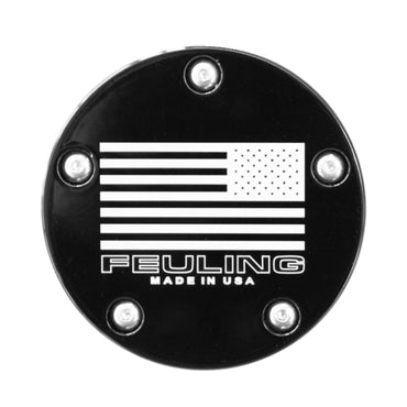 Feuling tændingsdæksel med US-flag, sort Contrast Cut