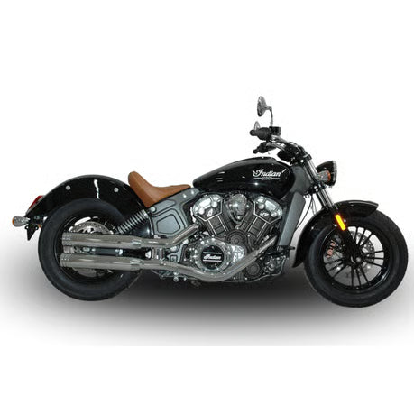 V Performance, Double Ring 80mm slip-on muffler set. Chrome Item No: 708861