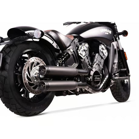 V Performance, Double Ring 80mm slip-on muffler set. Black Item No: 708862