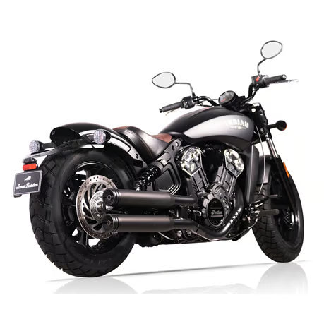 V Performance, Double Ring 80mm slip-on muffler set. Black Item No: 708862