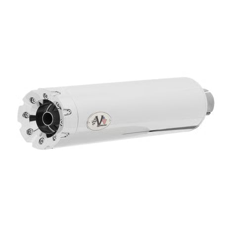 V Performance, Revolver 90mm slip-on muffler set. Chrome Item No: 708869