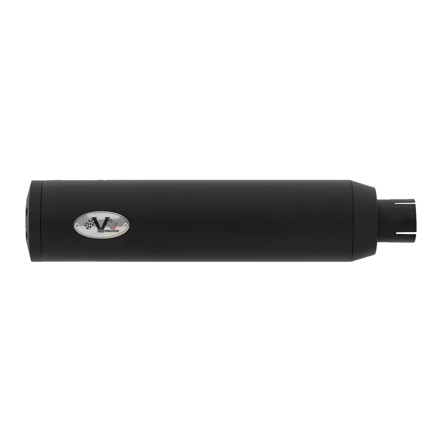 V Performance, Chubby 90mm slip-on muffler set. Black Item No: 708871
