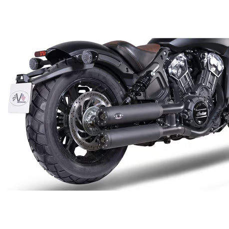 V Performance, Chubby 90mm slip-on muffler set. Black Item No: 708871