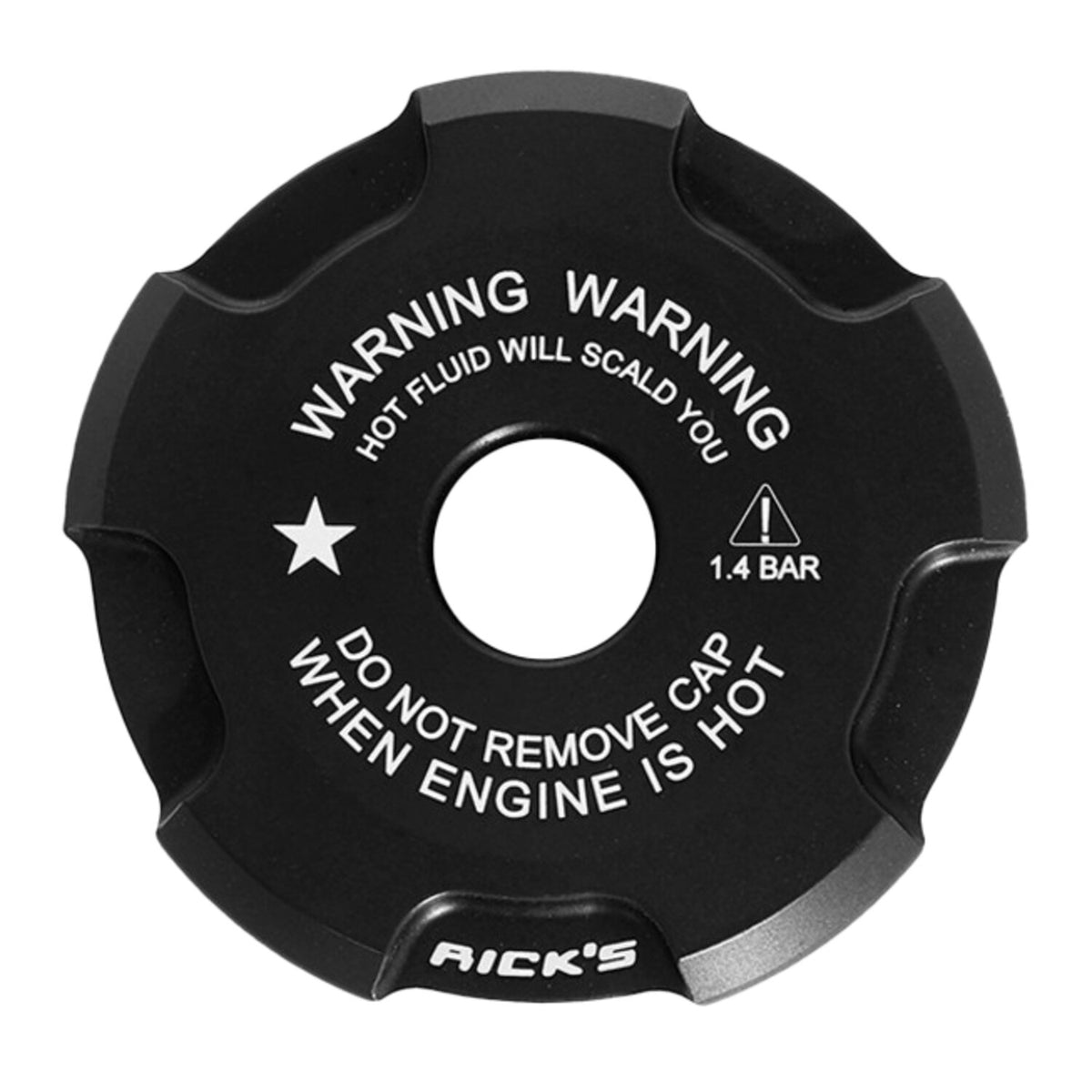 Rick's designcover til kølerdæksel, sort