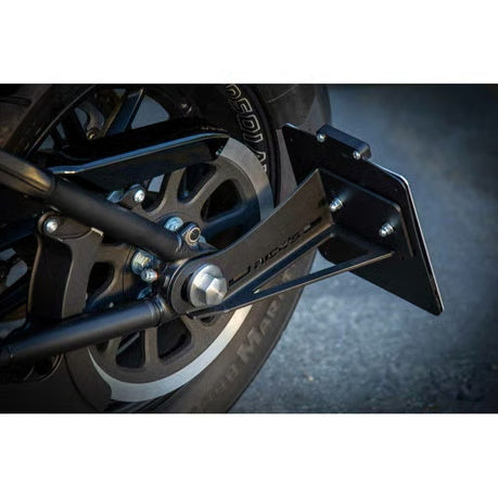 Rick's Motorcycles, side mount License plate bracket. Black Item No: 709700