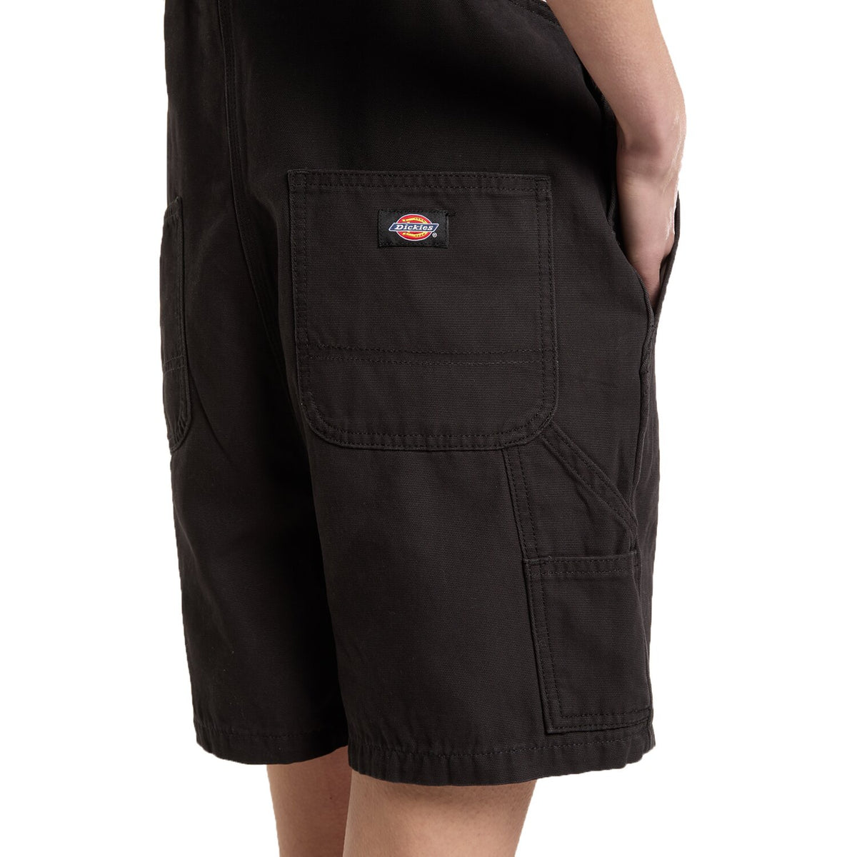 Dickies Canvas-shortoveralls til dame, sort