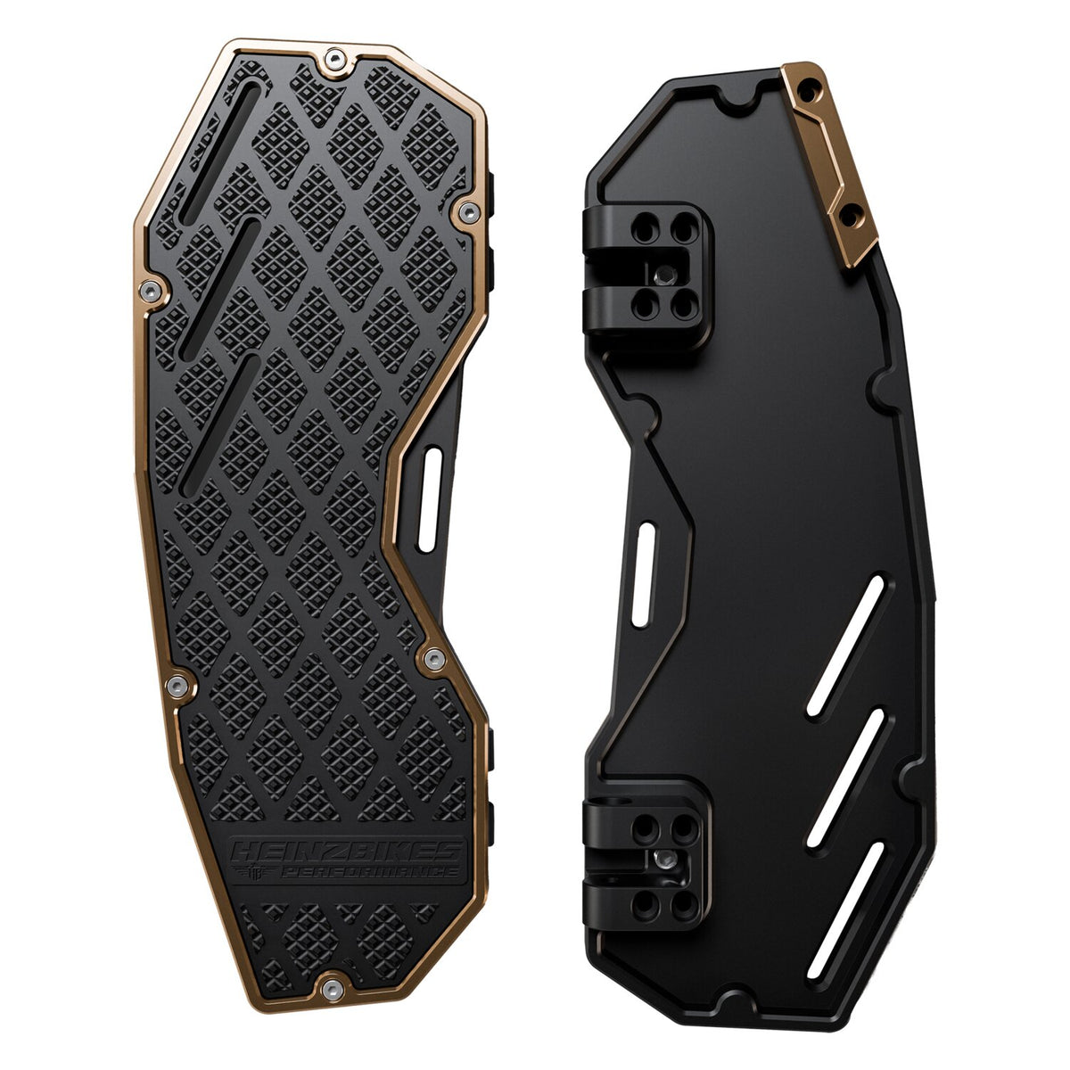 HeinzBikes Performance fodplader, sort/bronze