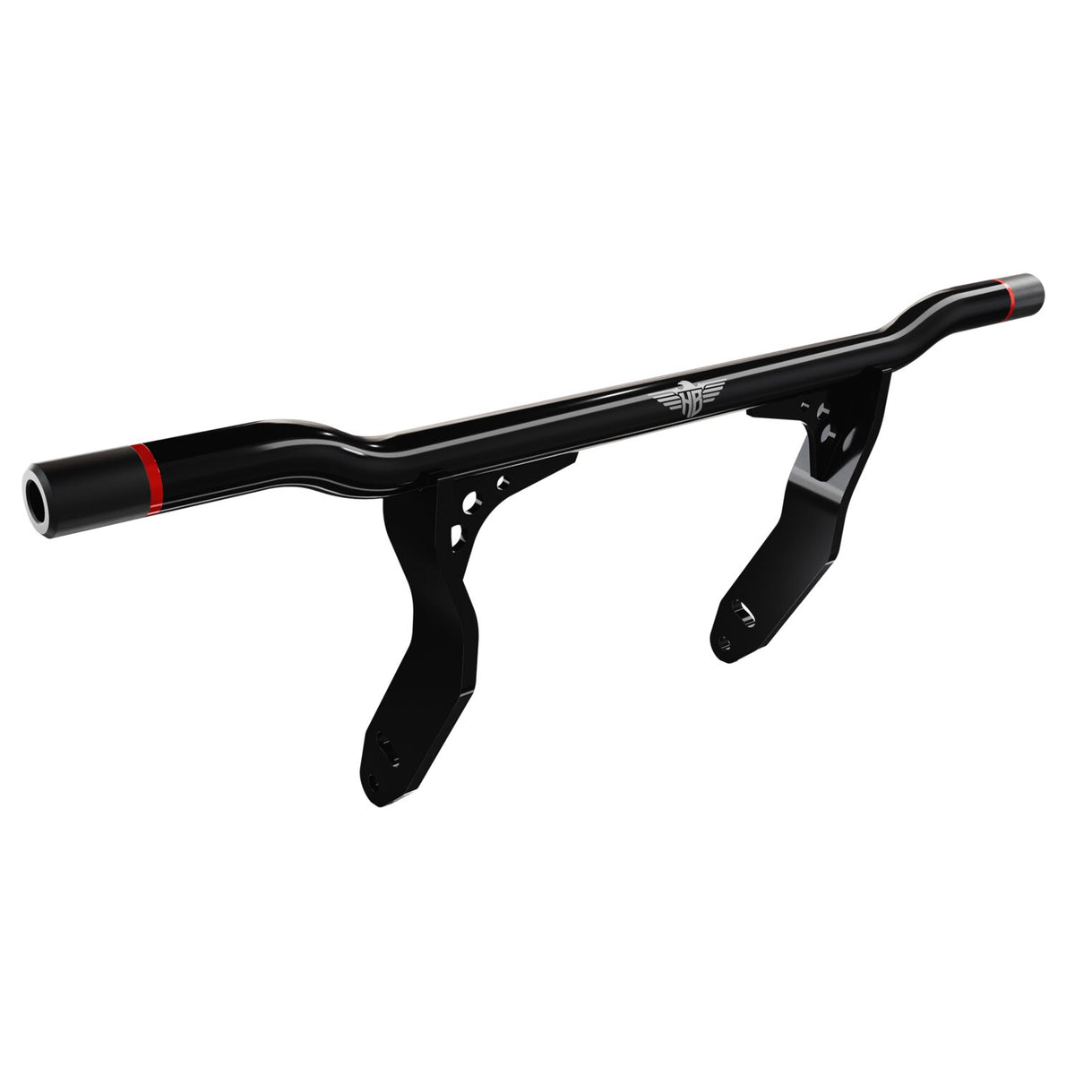 HeinzBikes Performance crash bar – sort med rød ring