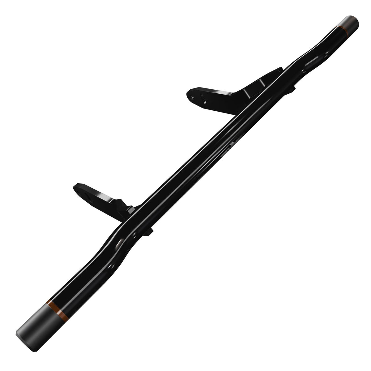 HeinzBikes Performance crashbar – sort med bronzefarvet ring